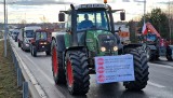 Rolnicy przywieźli trumnę i zablokowali drogi. Nietypowy protest w Krapkowicach. Gospodarze chcą zmiany unijnej polityki rolnej