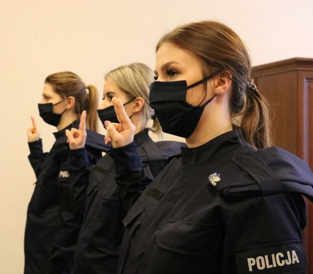 Ślubowanie nowych policjantów w Koszalinie