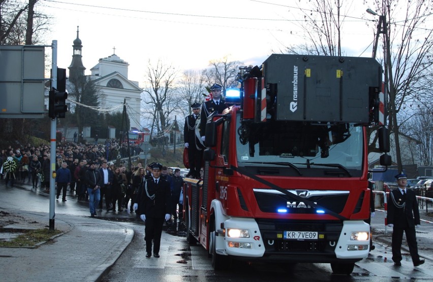 Pogrzeb druha Konrada Kozyry, strażaka z OSP Jerzmanowice