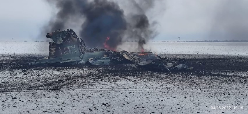 Ukraińska obrona przeciwlotnicza strąciła rosyjski Su-34 pod...