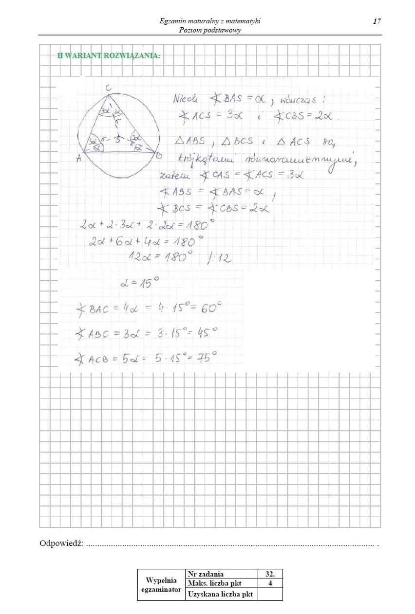 MATURA 2013 z CKE. Matematyka - poziom podstawowy [ARKUSZE, ODPOWIEDZI]