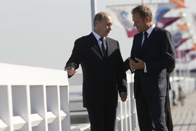 Donald Tusk i Władimir Putin na sopockim molo 1 września 2009 roku