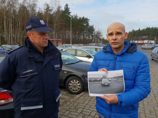 Łukasz Ernestowicz (po prawej) i Jacek Jeleniewski zapowiadają walkę z kierowcami, którzy parkując, łamią przepisy. Do końca roku będą apelować, później mogą posypać się mandaty