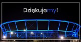 Stadion Śląski na niebiesko. W hołdzie pracownikom służby zdrowia w czasie pandemii koronawirusa ZDJĘCIA