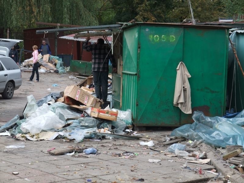 Koniec bazaru na Jurowieckiej w Bialymstoku