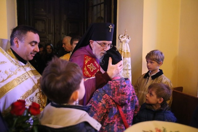 Prawosławny arcybiskup w sosnowieckiej cerkwi