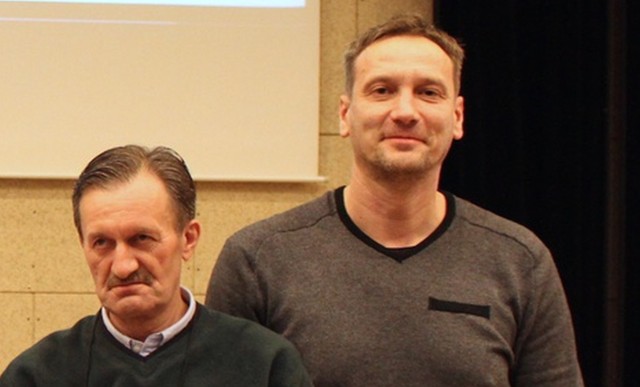 Roman Prawica (z prawej) został trenerem kadry narodowej kadetów U-15. Z lewej dobrze znany szkoleniowiec z naszego regionu Jerzy Szambelan. Obaj teraz pracują w Kuźni Koszykówki Stalowa Wola.