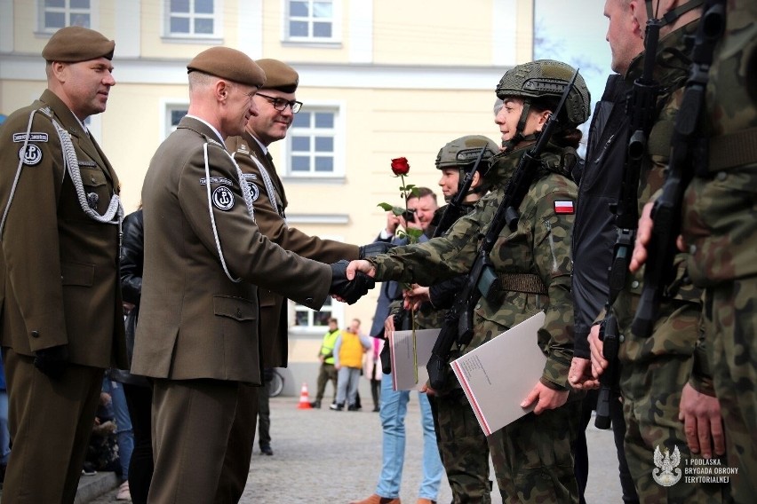 Terytorialsi złożyli przysięgę wojskową w Ciechanowcu.