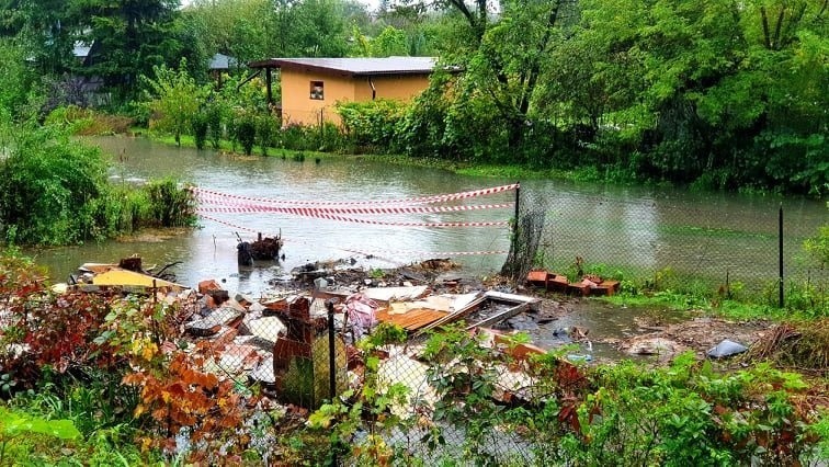 Zalany Nowy Sącz