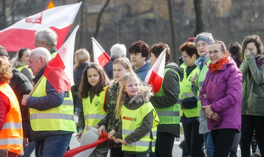 W proteście wzięli udział mieszkańcy Baryczki oraz innych...