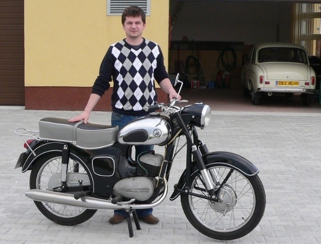 Motocykl SHL model M 11 lux Grzegorza Iwańskiego z Radlina