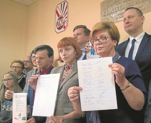Pod referendalną deklaracją podpisali się związkowcy i politycy