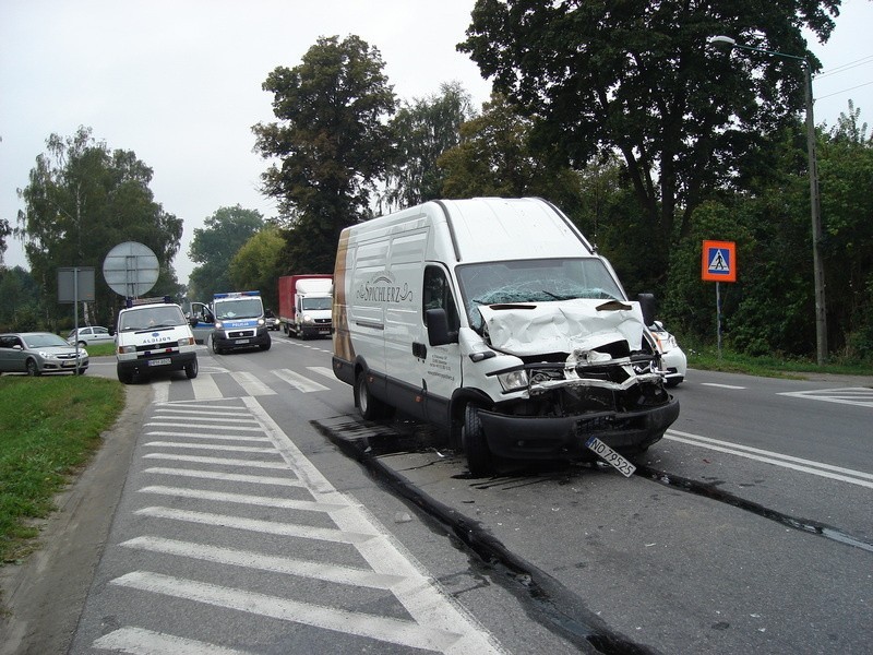 Kierowca iveco został ranny .
