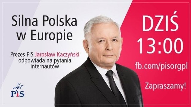 Kaczyński w czasie, kiedy przez KPRM będzie rozpocznie się demonstracja KOD-u, będzie czekał na pytania od internautów.