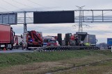Wypadek na autostradzie A4 Wrocław - Opole. Droga była zablokowana, wciąż zalecany objazd