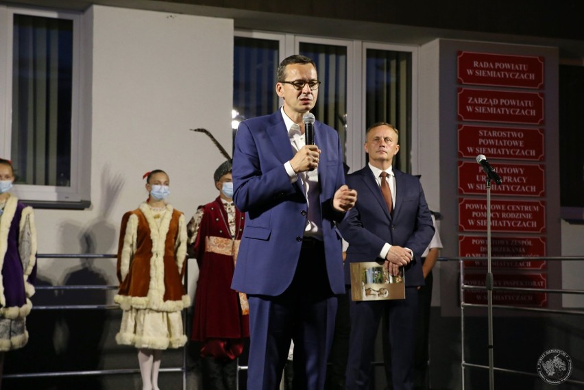 Premier Mateusz Morawiecki w województwie podlaskim....