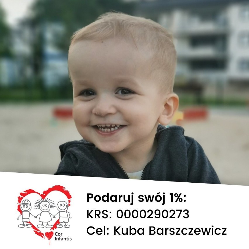 Kuba Barszczewicz w maju skończy 3 lata. Urodził się z HLHS...