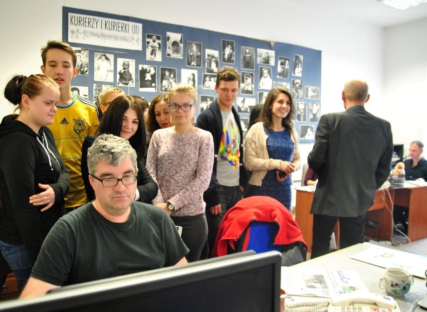 Studenci z Białorusi, Rosji i Ukrainy w redakcji Kuriera...