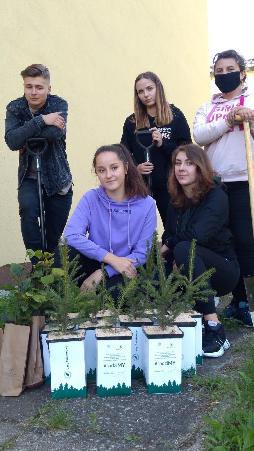 "Rolnik stawia na ekologię". Uczniowie zasadzili drzewa, posieją łąkę, zbudują hotele dla owadów w Tarnobrzegu (ZDJĘCIA)