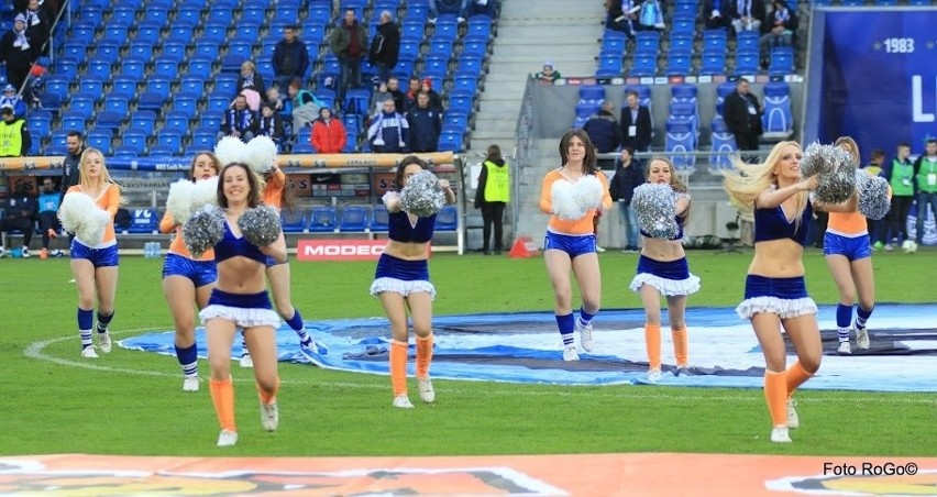 Kolejorz Girls podczas meczu Lech Poznań - Piast Gliwice