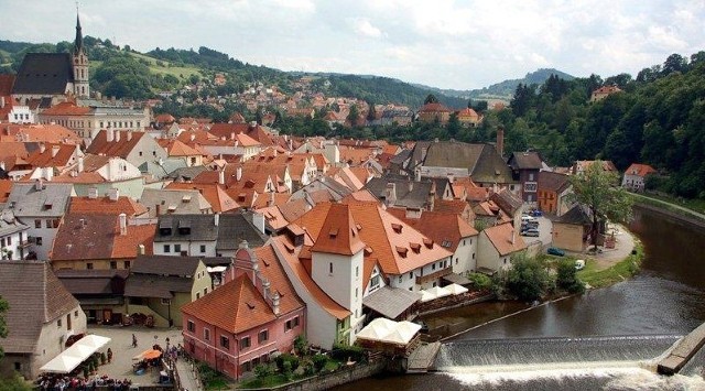 Krumlow, piekne czeskie miasto nad Wełtawą
