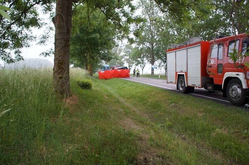 Tragiczny wypadek w Objezierzu na DK 21 [zdjęcia, wideo] 