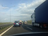 Korek na autostradzie A4 przed bramkami w Gliwicach [ZDJĘCIA]