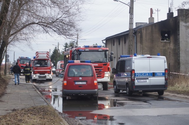 Pożar kamienicy na kutnowskim Józefowie