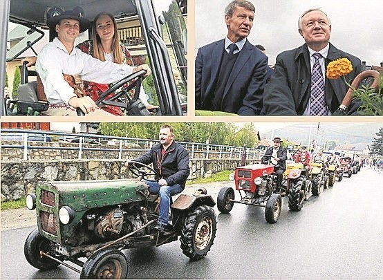 Parada traktorów wzbudzała wielkie zainteresowanie