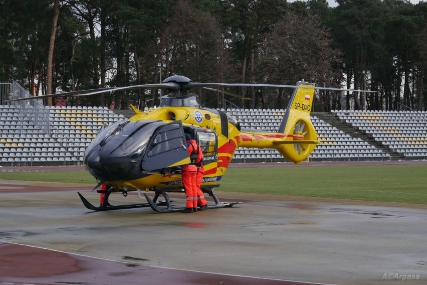 W Kozienicach wylądował helikopter medyczny z pacjentką z powiatu garwolińskiego