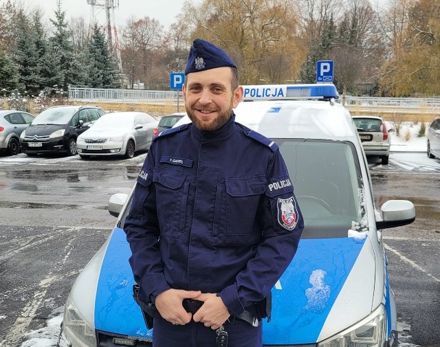 Tomasz Gaweł, policjant z Zielonej Góry podczas wyjazdu do Poznania, wspólnie z kolegą zatrzymał nietrzeźwego kierowcę
