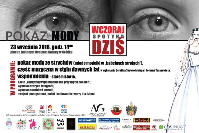 Gródek: „Wczoraj spotyka dziś". Pokaz starodawnej mody w Gródku (23.09.2018).