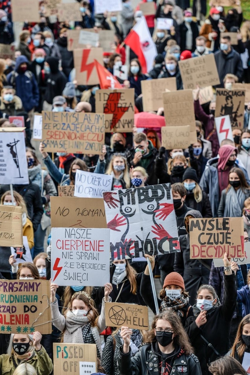 Protesty w Trójmieście - październik 2020