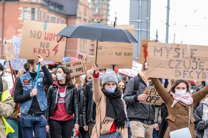 Protesty w Trójmieście - październik 2020