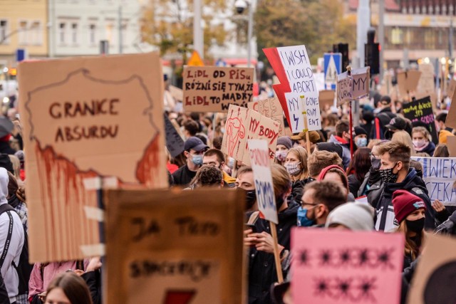 Protesty w Trójmieście - październik 2020