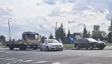 Zderzenie dwóch aut na rondzie w Gorzowie [ZDJĘCIA]