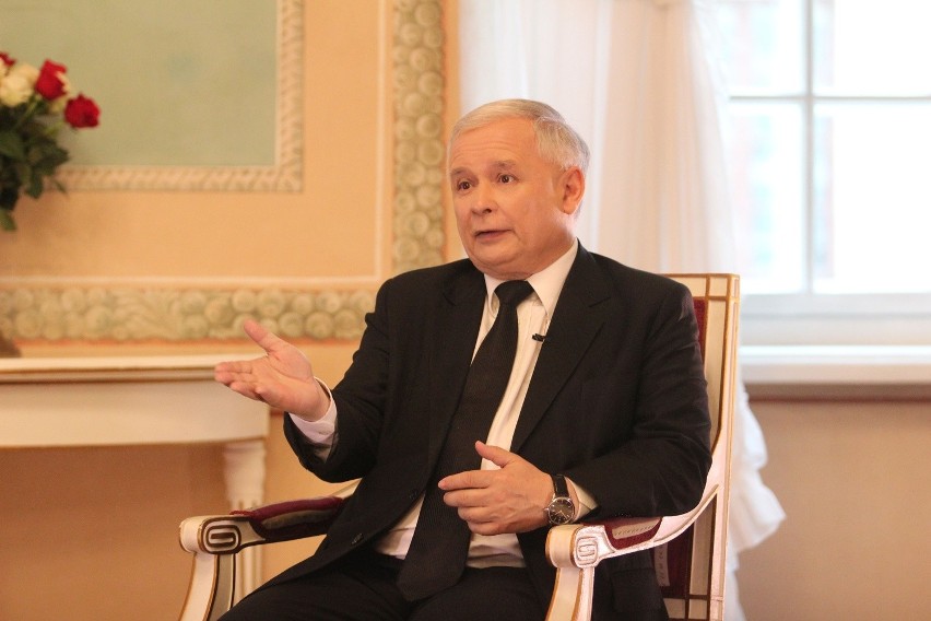 Jarosław Kaczyński, prezes Prawa i Sprawiedliwości odwiedził...