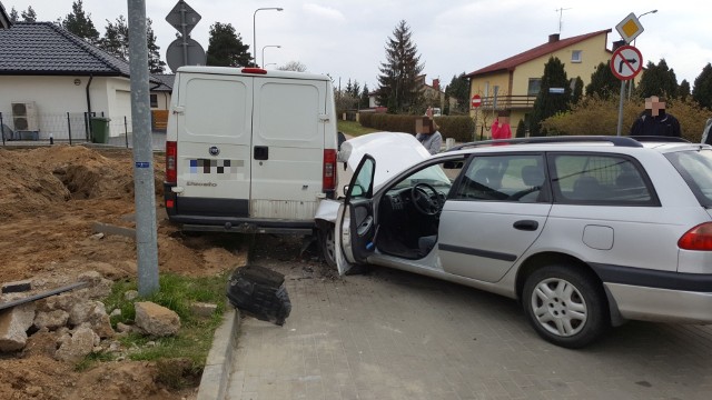 Chwilę po zdarzeniu na ulicy Sowiej