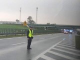 Wypadek po Białobrzegami. Na trasie S7 zderzyły się trzy samochody. Jedna osoba ranna