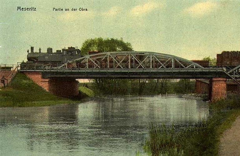 Most kolejowy na Obrze w Międzyrzeczu