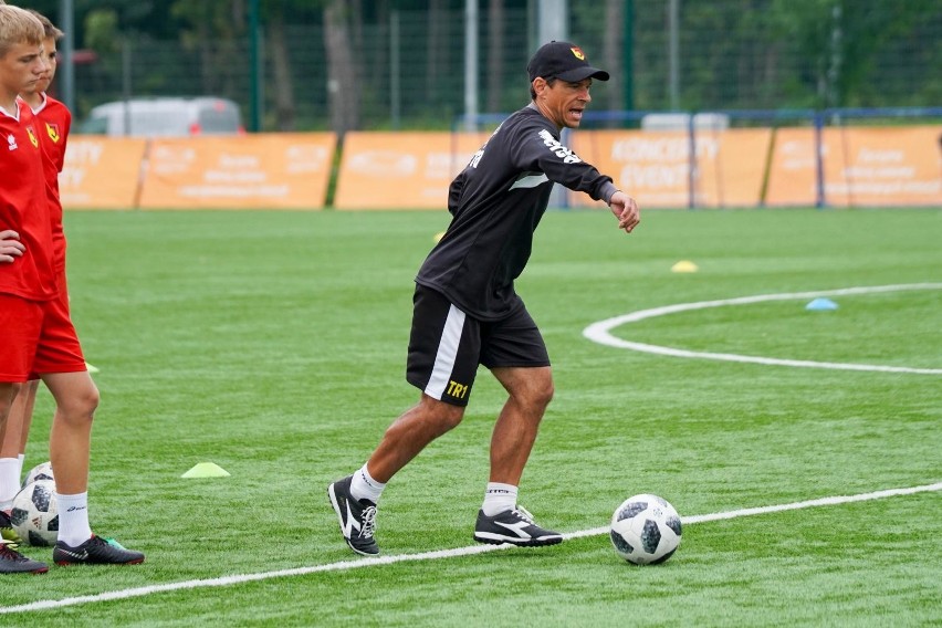 Trening Jagiellonii z rocznika 2005 prowadzonej przez...