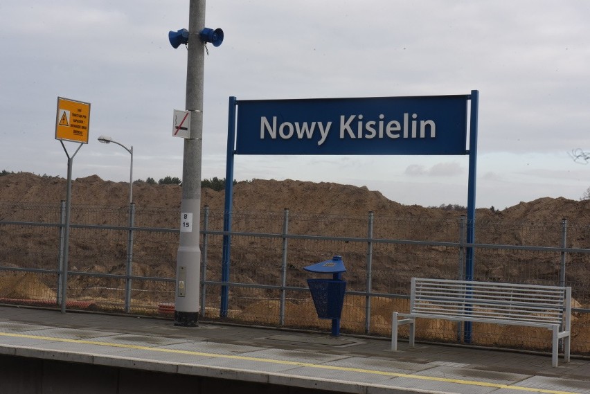 Przystanek kolejowy Nowy Kisielin wybudowany przez miasto