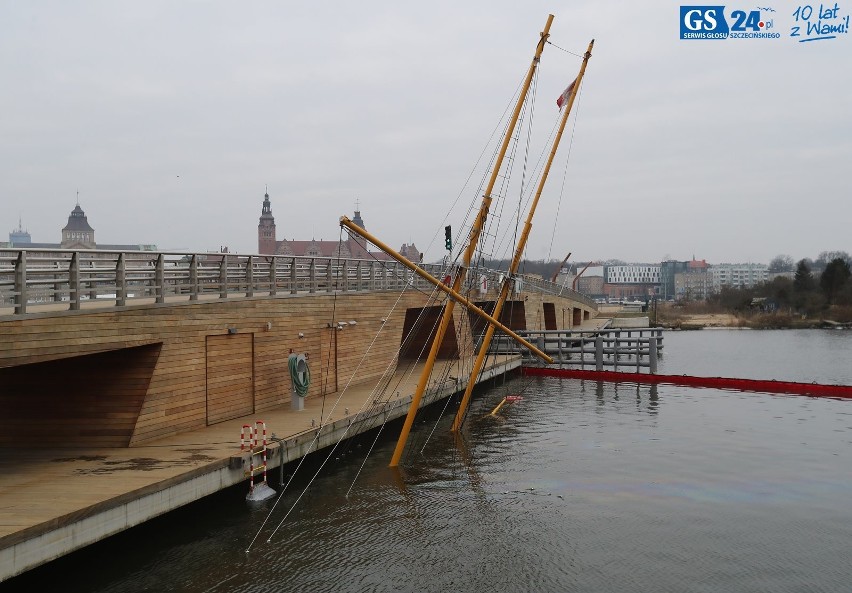 Szczecin: W marinie zatonął jacht. "Będziemy domagać się wyjaśnień od firmy ochroniarskiej"
