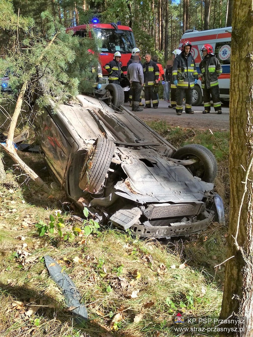 Wypadek we wsi Bobino-Grzybki