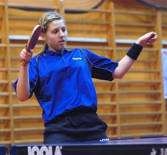 Martyna Moskwa zdobyła 1 punkt dla UKS Sucha. 