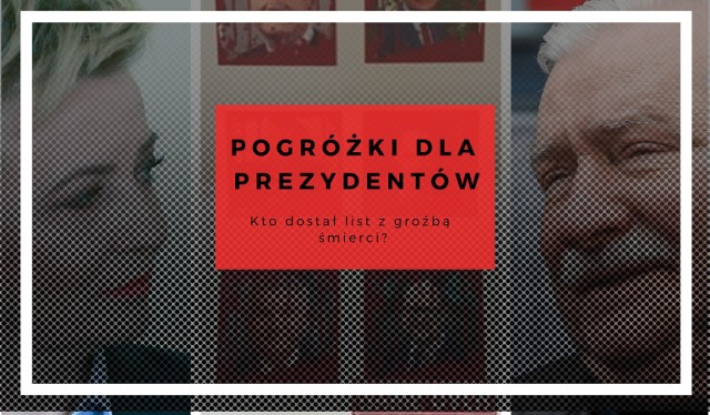 W poniedziałek, 4 marca, zatrzymany został 28-letni mężczyzna podejrzany o wysłanie listów z pogróżkami skierowanych głównie do lokalnych polityków."Zagrajmy w grę. Masz 7 dni na ogłoszenie swojej dymisji. W przeciwnym razie ostatni raz widzisz rodzinę" - miał napisać mężczyzna.W każdym liście, otrzymanym przez prezydentów miast znalazły się: nabój oraz zdjęcia 16 włodarzy, wśród nich fotografia Pawła Adamowicza - zamordowanego na początku roku prezydenta Gdańska. Jak nieoficjalnie wiadomo, zatrzymany 28-latek przyznał się do wysłania 10 listów.Do kogo trafiły listy z pogróżkami? Sprawdźcie na kolejnych slajdach.