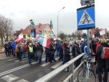Głośny protest ws. budowy obwodnicy. Blokada mostu trwała dwie godziny [ZDJĘCIA]