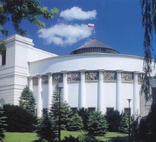 Budynek Sejmu w Warszawie.