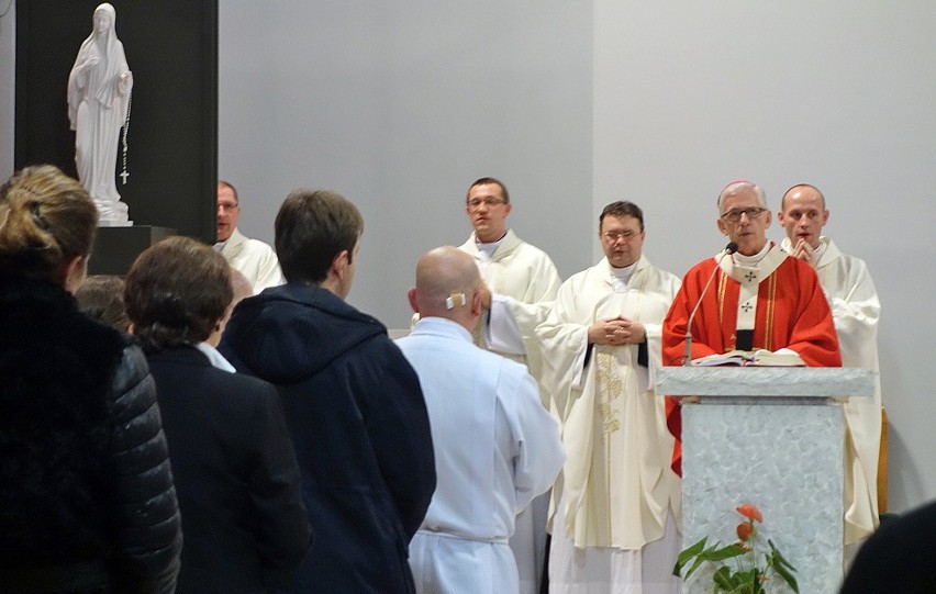 Msza w kaplicy przy SCC w Katowicach
