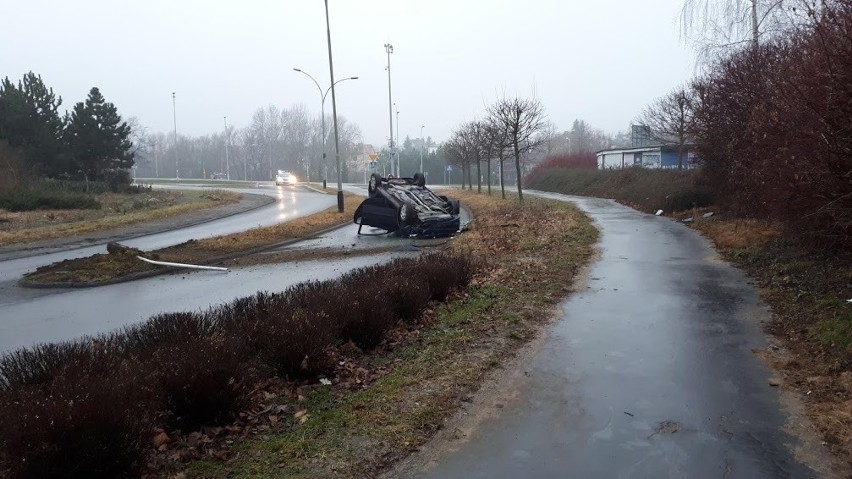 Do groźnie wyglądającego wypadku doszło dziś (19 stycznia)...